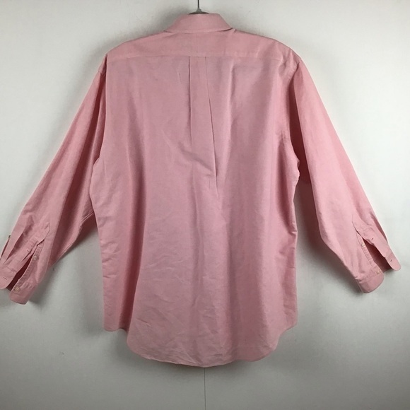 Ralph Lauren solid pink Yarmouth Black Label cotton Oxford shirt. Size 16-34. - Picture 4 of 7